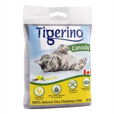 Limitovaná edice: Kočkolit Tigerino Canada s vanilkovou vůní - Výhodné balení 2 x 12 kg