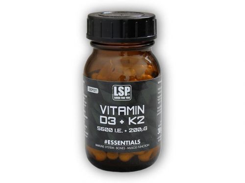 LSP Nutrition Vitamin D3 5600 IU/K2 200mcg 60cps