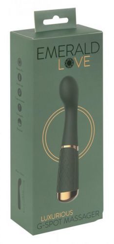 Emerald Love - cordless, waterproof G-spot vibrator (green)