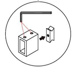 MEXEN OMEGA montážními sada pro instalaci do NIKY , zlatá, 820-00-70