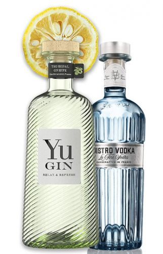 Yu Gin + Bistro vodka Dárek 2x 0,7l (43%,40% ) 1,4l