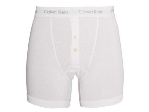 Boxerky Calvin Klein Button Fly U3009A 080 Bílá Barva: Černá, Velikost: S