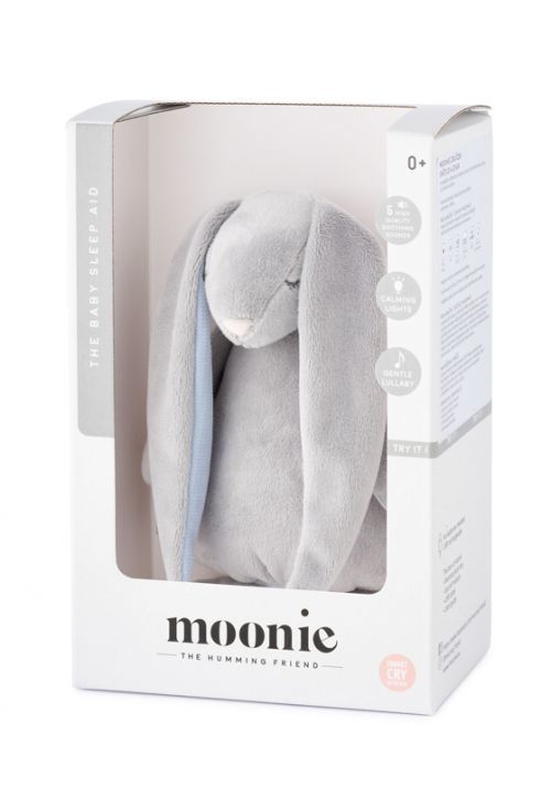 MOONIE Usínáček Zajíček Sky šedá/modrá