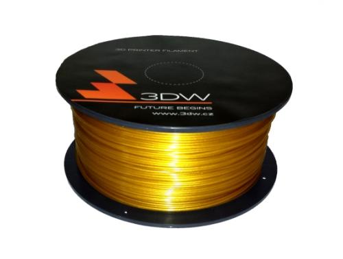 3DW ABS struna 1,75 mm pro 3D tiskárnu, 1kg, zlatá