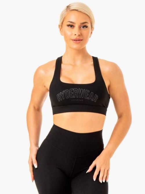 Sportovní podprsenka Knockout Racer Back Black XS - Ryderwear