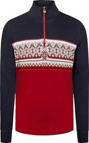 Dale of Norway Moritz Mens Basic Sweater Raspberry/Navy/Off White L