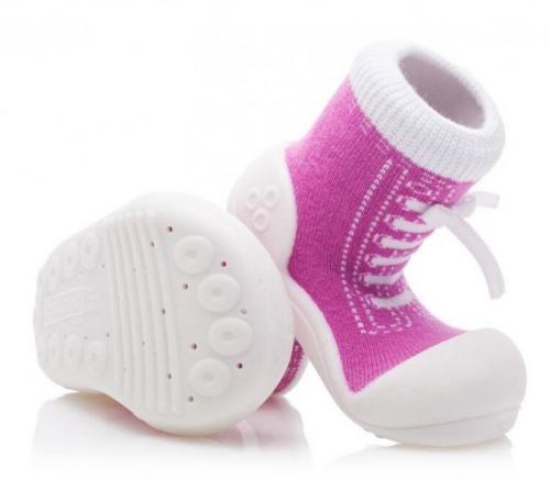 Attipas dívčí botičky Sneakers Purple 19 fialová