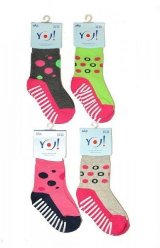 YO! Girls ABS SK 20 19-25 A'12 Ponožky 17-19 mix barva