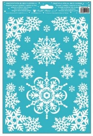 Anděl Okenní fólie - s glitrem - 30 x 20 cm - 218