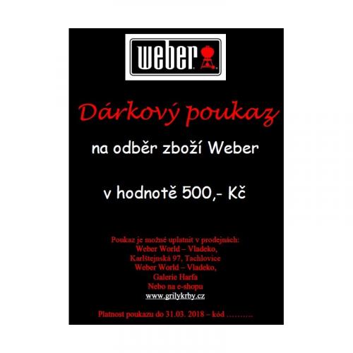 Dárkový poukaz na 500 Kč Weber