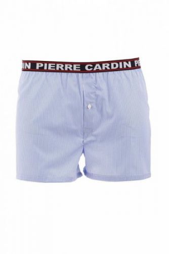 Pierre Cardin P2 blankytně pruhy Pánské šortký L blankytno-bílá