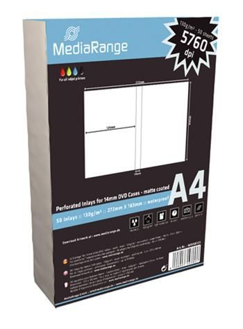 MEDIARANGE booklet do DVD obalu 14mm 50 listů/BAL