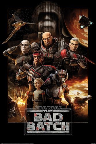 PYRAMID INTERNATIONAL Plakát, Obraz - Star Wars: The Bad Batch - Montage, (61 x 91.5 cm)