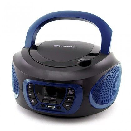 Rádio s CD rádio roadstar cdr 365u modrý