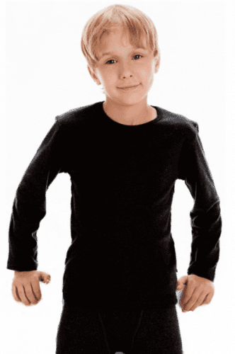 Cornette Kids Boy Thermo Plus 98-128 Chlapecká košilka 122-128 černá