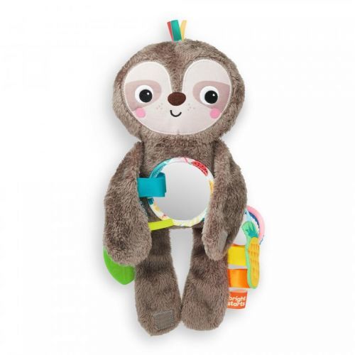 BRIGHT STARTS Hračka plyšová závěsná Slingin 'Sloth Travel Buddy 3m +