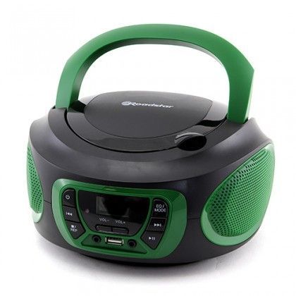 Rádio s CD rádio roadstar cdr 365u zelené