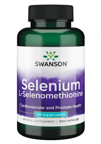 Swanson Selenium (L-selenomethionine), 100 mcg, 300 kapslí