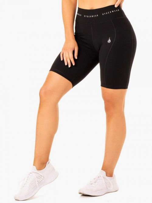 Dámské High Waisted Bike Shorts Reflex Black XS - Ryderwear