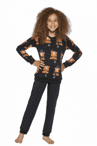 Cornette 996/148 Bear Dívčí pyžamo 98-104 černá