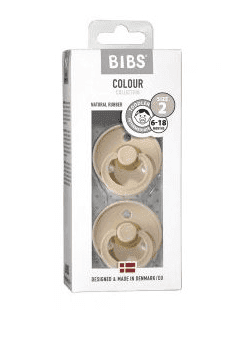 BIBS Colour dudlíky z přírodního kaučuku 2 ks - vel. 2 Vanilla + Vanilla