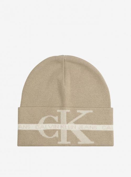 Béžová pánská čepice Calvin Klein