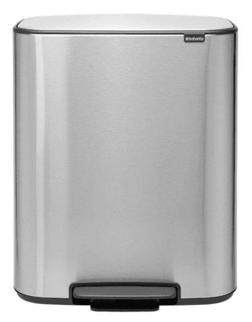 Pedálový odpadkový koš Bo Brabantia matný ocelový 2 x 30 l