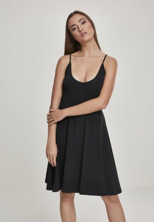 Ladies Spaghetti Dress - black L