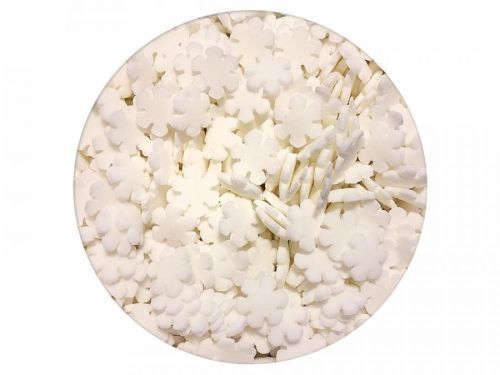 Cukrové zdobení sněhové vločky bílé 1 kg -