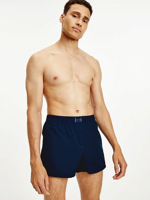 Pánské boxerky 2 pack UM0UM02188 - 0SD - Modrá, bordo - Tommy Hilfiger - M - modrá a červená