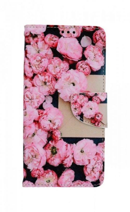 Pouzdro TopQ Samsung A52 Růžové květy 62861