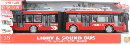 Lamps Trolejbus kloubový červený na baterie