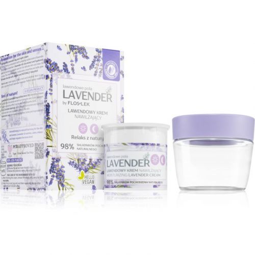 FlosLek Laboratorium Lavender hydratační krém s levandulí + znovu plnitelná krabička 50 ml