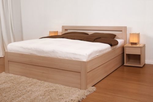 BMB MARIKA KLASIK - kvalitní lamino postel s úložným prostorem