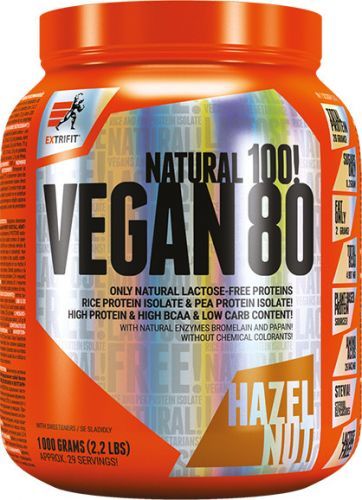 Extrifit Vegan 80 lískový oříšek 1000g