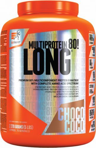 Extrifit Long 80 Multiprotein Čokoláda, Kokos 2270g