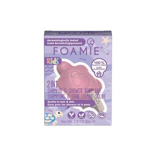 Foamie Dětské sprchové mýdlo na tělo a vlasy Cherry (2 in 1 Shampo & Shower Body Bar) 80 g