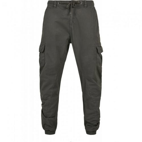 Kalhoty Urban Classics Cargo Jogging - tmavě šedé, XL