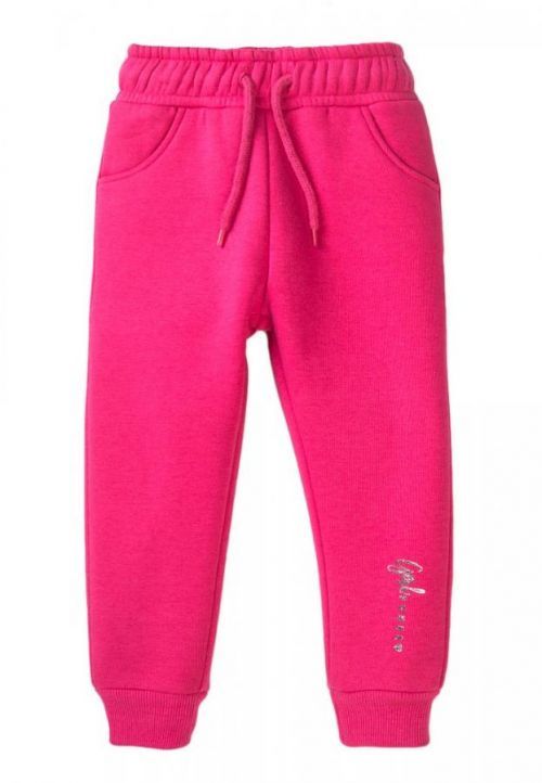 Tepláky dívčí, Minoti, 8GFJOG 4, růžová - 104/110