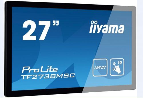 Iiyama dotykový monitor ProLite TF2738MSC-B2, 68, 6 cm (27''), Projected Capacitive, 10 TP, Full HD, black