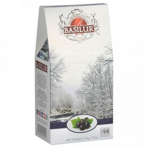 BASILUR Winter berries blackcurrant černý čaj 100 g