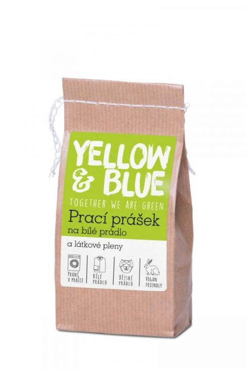 Yellow & Blue  Prací prášek na bílé prádlo a pleny (pap. Sáček 250 g) 250 g