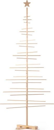 Dřevěný vánoční stromek Nature Home Xmas Decorative Tree, výška 240 cm