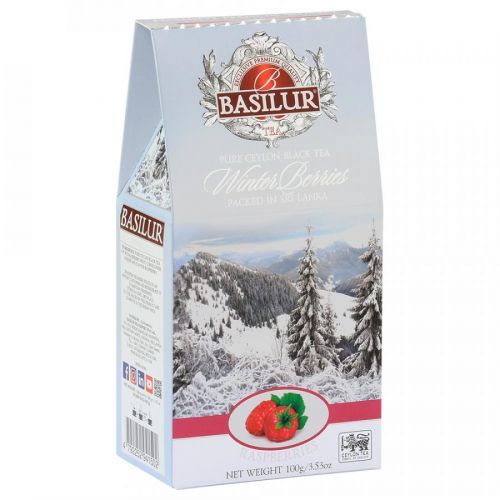 BASILUR Winter berries raspberries černý čaj 100 g