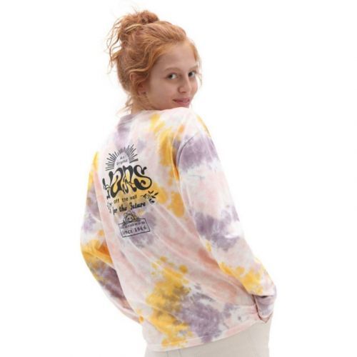 Triko Vans Mascy Grunge Wash L/S Wms - Fialová - L