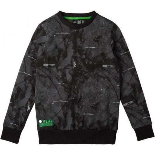 O'Neill HYBRID CREW SWEATSHIRT AOP  140 - Chlapecká mikina