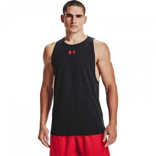 Under Armour Baseline Cotton Tank Black/ Red/ Red XL