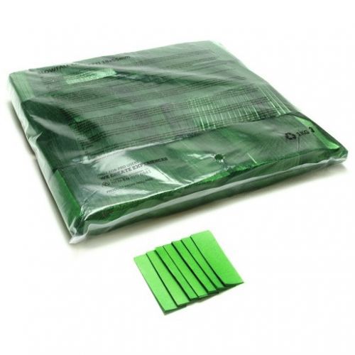 Tcm Fx Pomalu padající obdélníkové konfety 55x18mm, tmavě zelené, 1kg