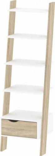 Falco Regál Retro 385 - bílá/dub