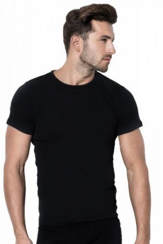 Pánské tričko Rossli MTP 001 krátký rukáv černá XXL černá